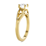 Round Lab Grown Diamond Solitaire Engagement Ring