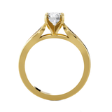 Round Lab Grown Diamond Solitaire Engagement Ring
