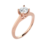 Round Lab Grown Diamond Solitaire Engagement Ring