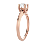 Round Lab Grown Diamond Solitaire Engagement Ring