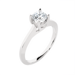 Round Lab Grown Diamond Solitaire Engagement Ring