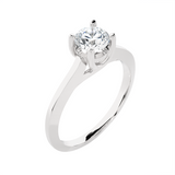 Round Lab Grown Diamond Solitaire Engagement Ring