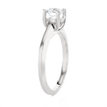 Round Lab Grown Diamond Solitaire Engagement Ring