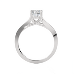 Round Lab Grown Diamond Solitaire Engagement Ring