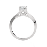 Round Lab Grown Diamond Solitaire Engagement Ring