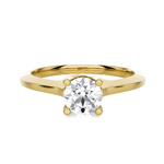 Round Lab Grown Diamond Solitaire Engagement Ring