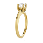 Round Lab Grown Diamond Solitaire Engagement Ring