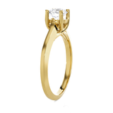 Round Lab Grown Diamond Solitaire Engagement Ring