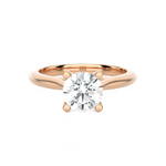 Round Lab Grown Diamond Solitaire Engagement Ring