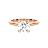 Round Lab Grown Diamond Solitaire Engagement Ring