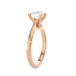 Round Lab Grown Diamond Solitaire Engagement Ring