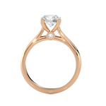 Round Lab Grown Diamond Solitaire Engagement Ring
