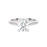 Round Lab Grown Diamond Solitaire Engagement Ring