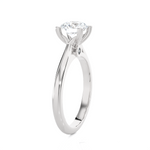 Round Lab Grown Diamond Solitaire Engagement Ring