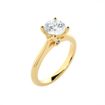 Round Lab Grown Diamond Solitaire Engagement Ring