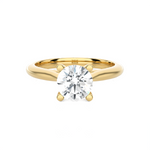 Round Lab Grown Diamond Solitaire Engagement Ring