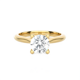 Round Lab Grown Diamond Solitaire Engagement Ring