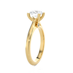 Round Lab Grown Diamond Solitaire Engagement Ring