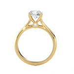 Round Lab Grown Diamond Solitaire Engagement Ring