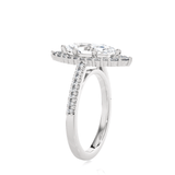 Marquise Lab Grown Diamond Halo Engagement Ring