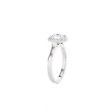 Round Lab Grown Diamond Halo Engagement Ring