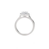 Round Lab Grown Diamond Halo Engagement Ring