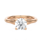 Round Lab Grown Diamond Solitaire Engagement Ring