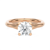 Round Lab Grown Diamond Solitaire Engagement Ring