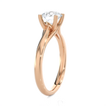 Round Lab Grown Diamond Solitaire Engagement Ring