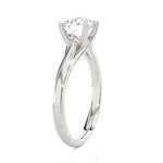 Round Lab Grown Diamond Solitaire Engagement Ring