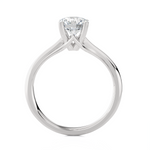Round Lab Grown Diamond Solitaire Engagement Ring