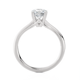 Round Lab Grown Diamond Solitaire Engagement Ring