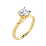 Round Lab Grown Diamond Solitaire Engagement Ring
