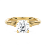 Round Lab Grown Diamond Solitaire Engagement Ring