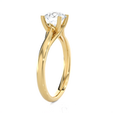 Round Lab Grown Diamond Solitaire Engagement Ring