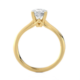 Round Lab Grown Diamond Solitaire Engagement Ring
