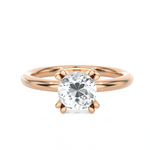 Round Lab Grown Diamond Solitaire Engagement Ring