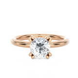 Round Lab Grown Diamond Solitaire Engagement Ring