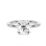 Round Lab Grown Diamond Solitaire Engagement Ring