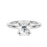 Round Lab Grown Diamond Solitaire Engagement Ring