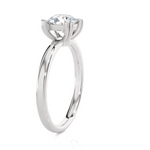 Round Lab Grown Diamond Solitaire Engagement Ring