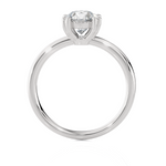 Round Lab Grown Diamond Solitaire Engagement Ring