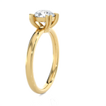 Round Lab Grown Diamond Solitaire Engagement Ring