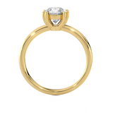 Round Lab Grown Diamond Solitaire Engagement Ring