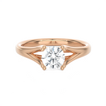Round Lab Grown Diamond Solitaire Engagement Ring