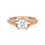 Round Lab Grown Diamond Solitaire Engagement Ring