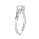 Round Lab Grown Diamond Solitaire Engagement Ring