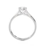 Round Lab Grown Diamond Solitaire Engagement Ring