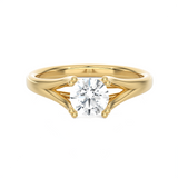 Round Lab Grown Diamond Solitaire Engagement Ring
