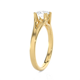 Round Lab Grown Diamond Solitaire Engagement Ring